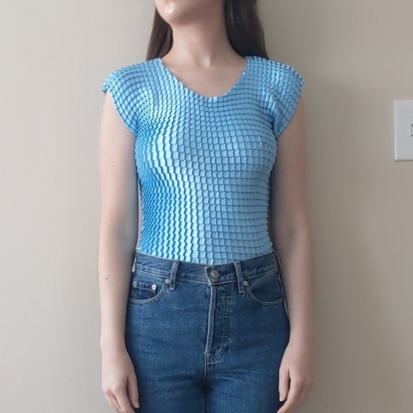 Blue Stretchy Top - Picture 4 of 5